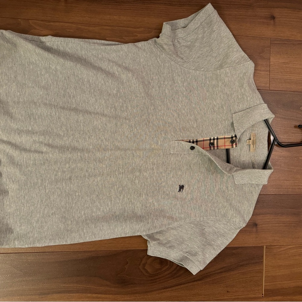 Burberry Gray Polo Shirt